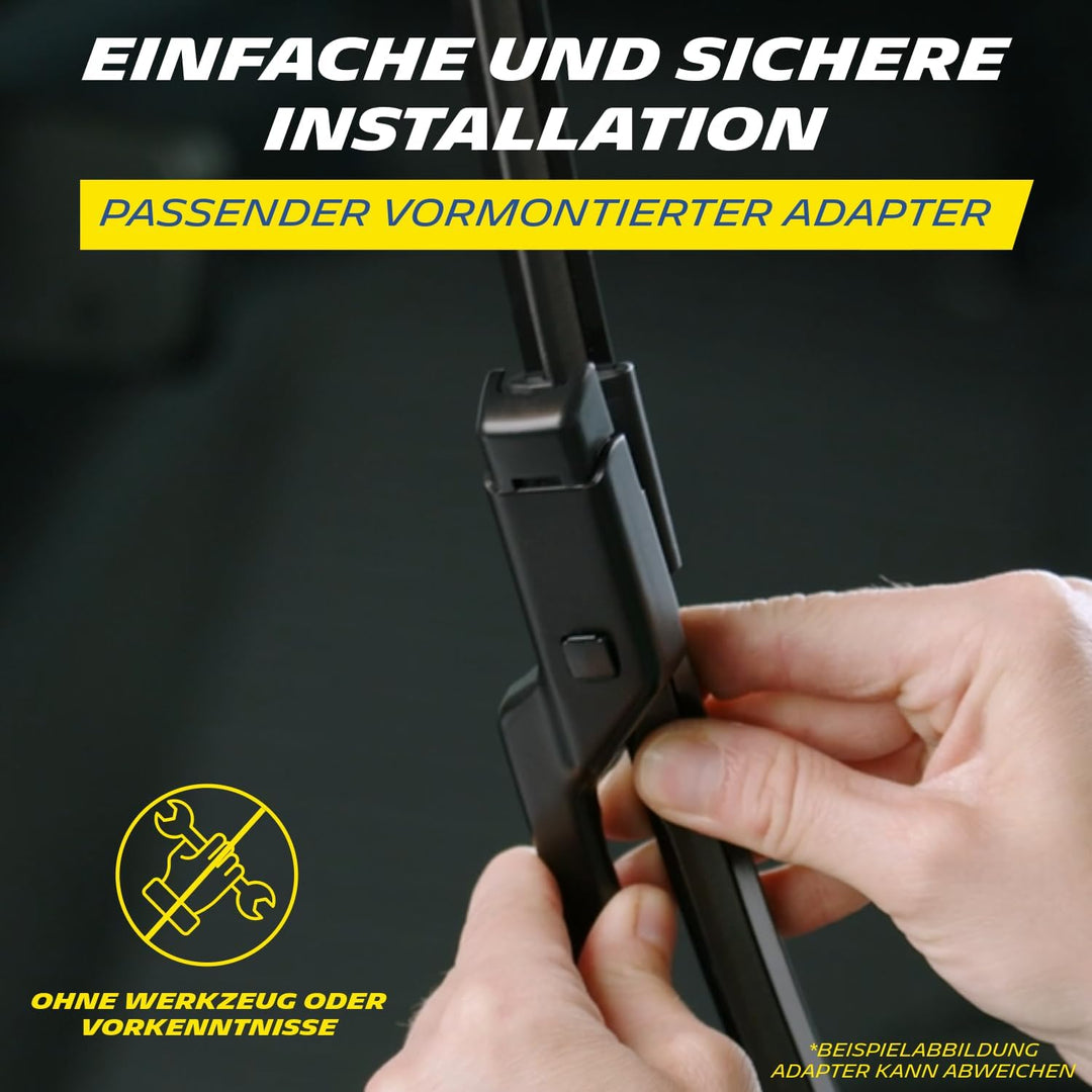 MICHELIN Scheibenwischer Set ECO151 | VW Touran, Skoda Superb | 600/450mm | Nachhaltige Verpackung