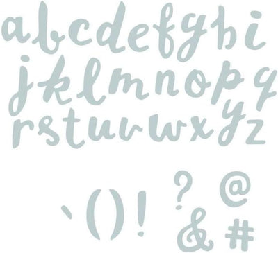 Sizzix 662967 Alphabet Stanzschablone, Mehrfarbig, Eine Grösse