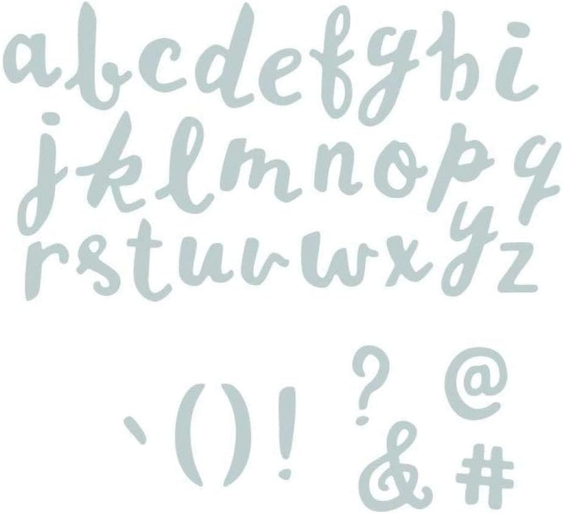 Sizzix 662967 Alphabet Stanzschablone, Mehrfarbig, Eine Grösse