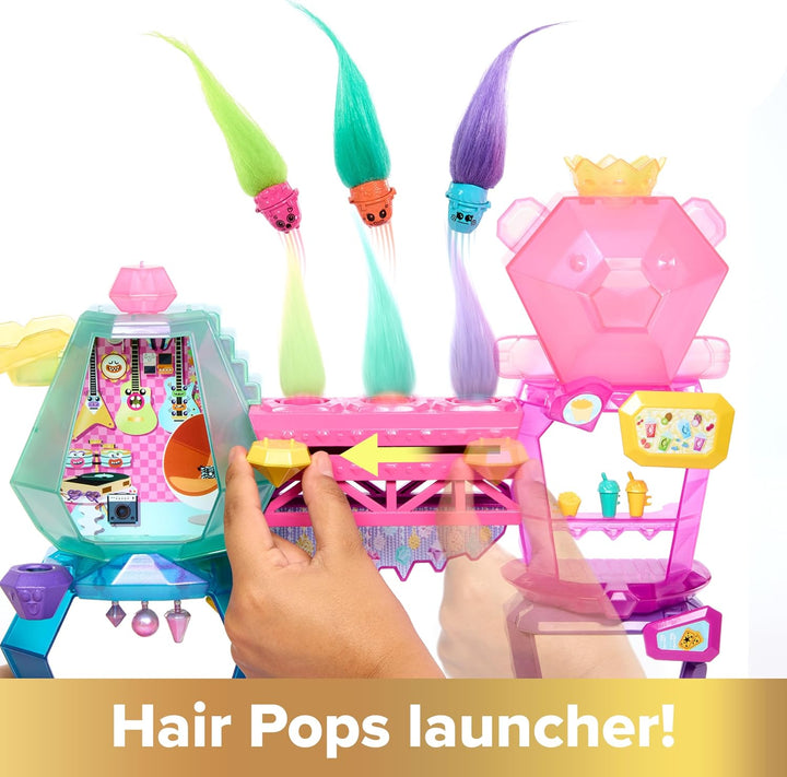 DREAMWORKS TROLLS Gemeinsam Stark - Furchtberg Spielset mit Königin Poppy und Rutsche, Snackbar, Ank
