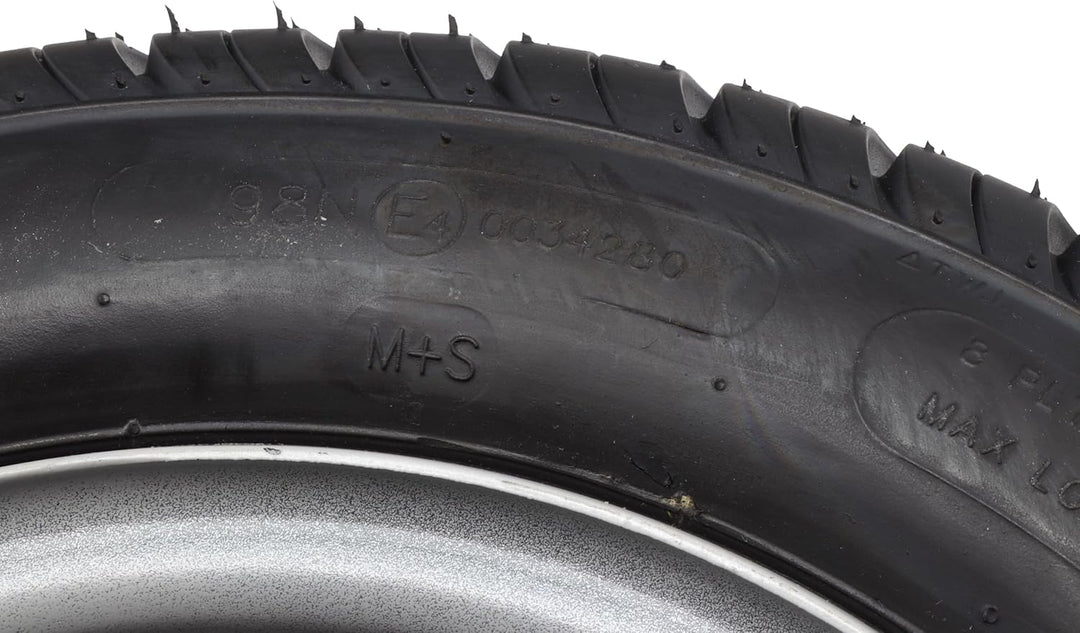 Komplettrad 195/50 B 10 98N Rad Reifen 18x8.0-10 B62 Felge Stahl 6.00x10 oder 18x8.0x10-195 50