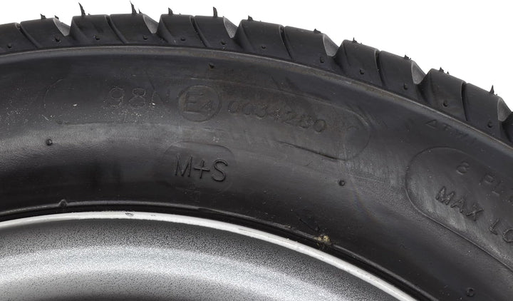 Komplettrad 195/50 B 10 98N Rad Reifen 18x8.0-10 B62 Felge Stahl 6.00x10 oder 18x8.0x10-195 50