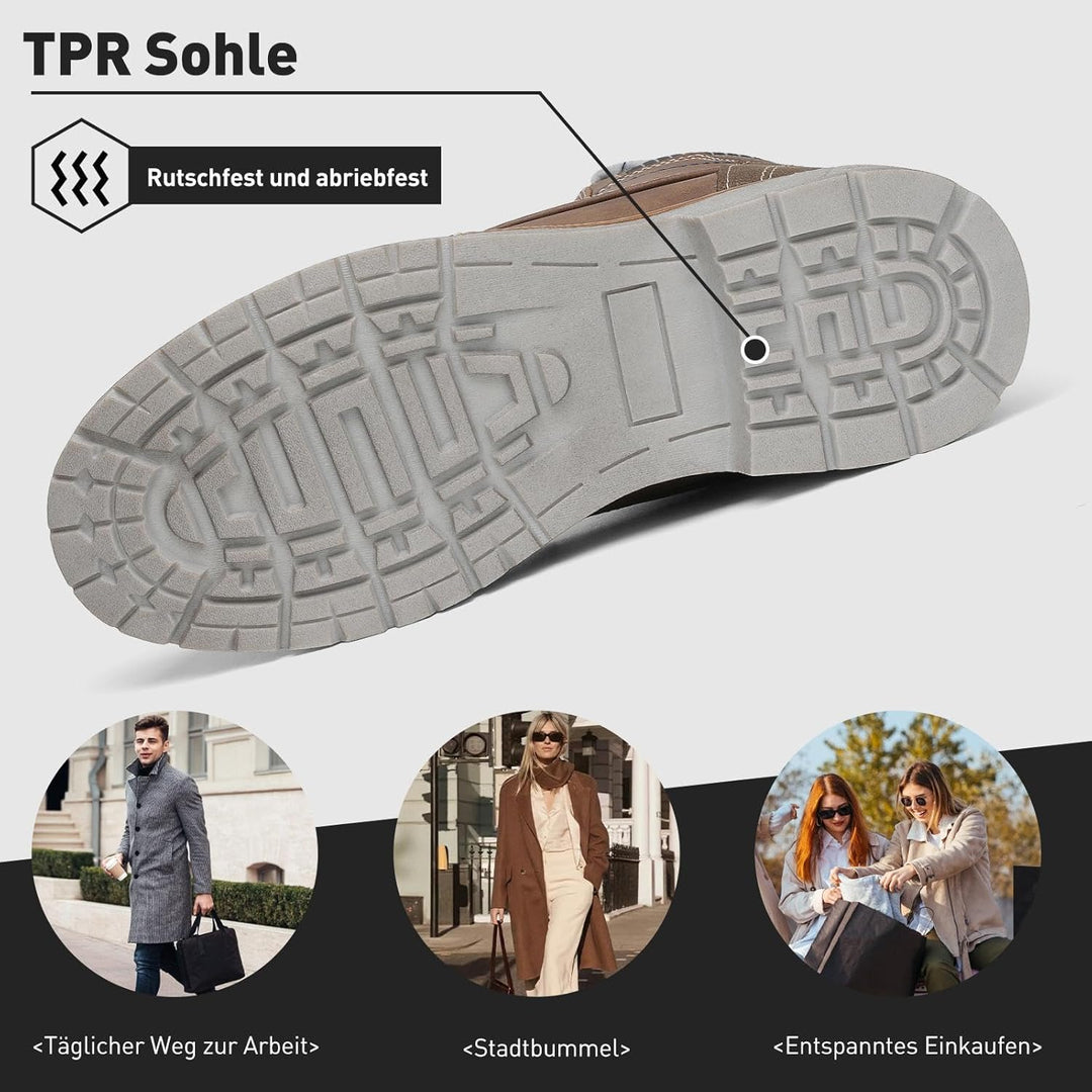 Mishansha Winterschuhe Herren Stiefel Warm Gefüttert Winterstiefel Damen Wasserdicht Outdoor Schnees