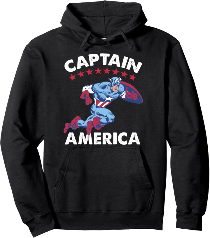 Marvel Captain America Action Pose Pullover Hoodie