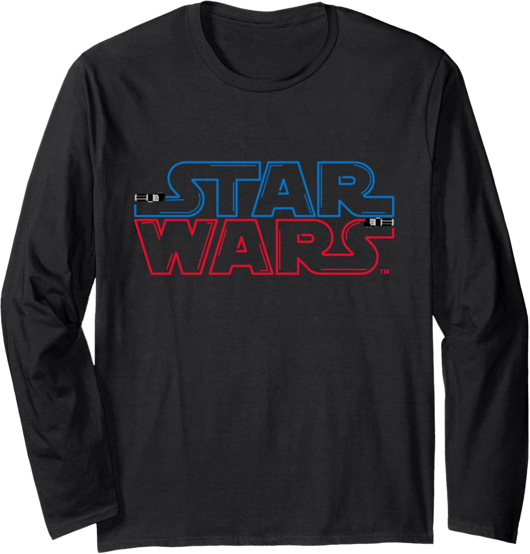 Star Wars Lightsaber Logo Langarmshirt