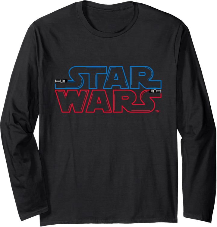 Star Wars Lightsaber Logo Langarmshirt
