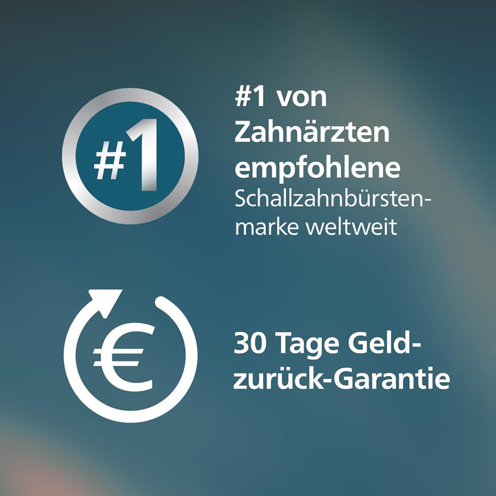 Philips Sonicare DiamondClean 9000 Elektrische Zahnbürste Doppelpack - 2 Schallzahnbürsten, 1x Ladeg