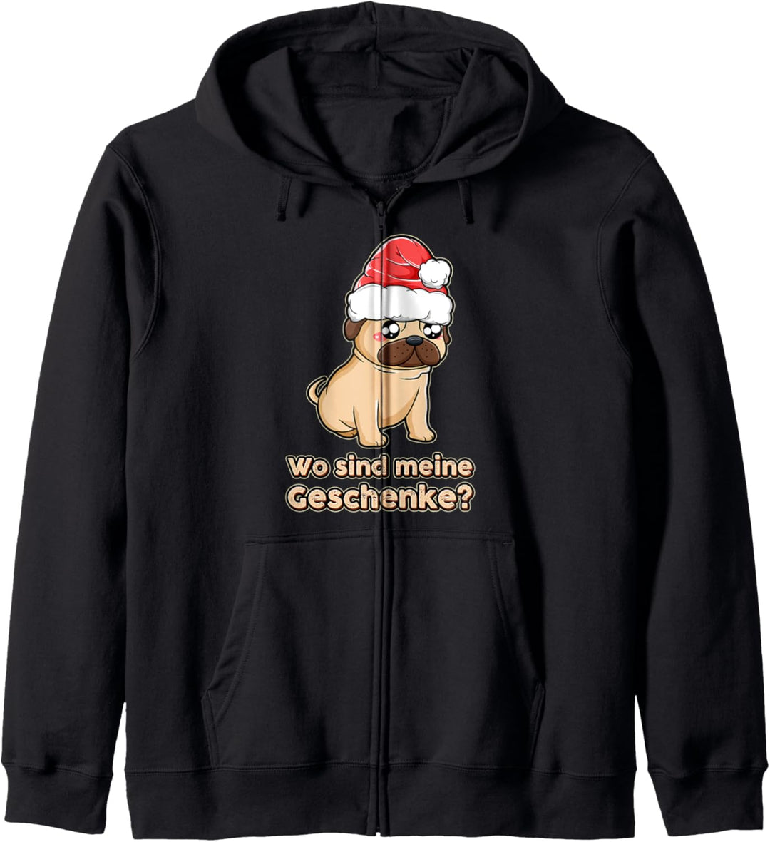 Christmas Hund Lustiges Hunde Xmas süsser Hund Weihnachten Kapuzenjacke
