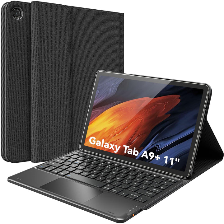 CHESONA Samsung Tablet A9 Plus Hülle mit Tastatur, Abnehmbare Magnetische Tastatur mit Smart Touchpa