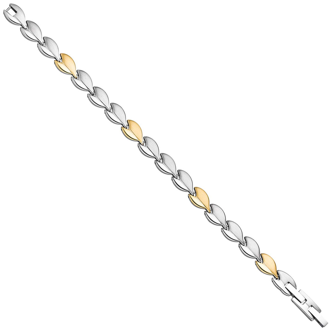 Jobo Damen-Armband aus Edelstahl Bicolor 20 cm
