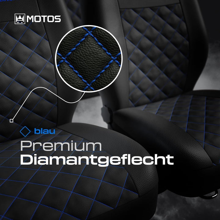 MOTOS Universal-Sitzbezüge Auto für Hyundai i10 Autositzbezüge mit aktivem Airbag-System, dreilagige