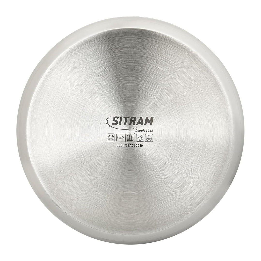 Sitram 715013 Stieltopf aus Edelstahl, abnehmbar, Produktreihe Sitromovible, Arpege, Ø 18 cm, Höhe 9