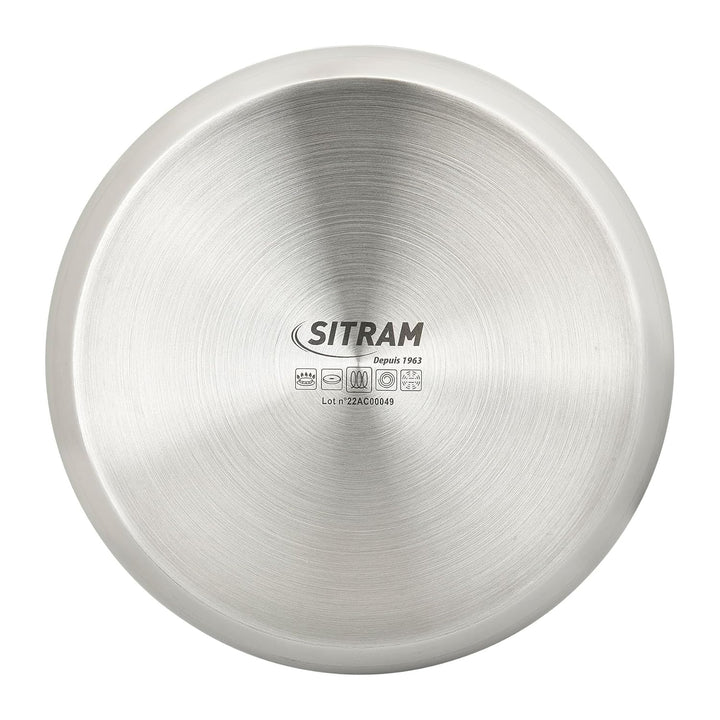 Sitram 715013 Stieltopf aus Edelstahl, abnehmbar, Produktreihe Sitromovible, Arpege, Ø 18 cm, Höhe 9