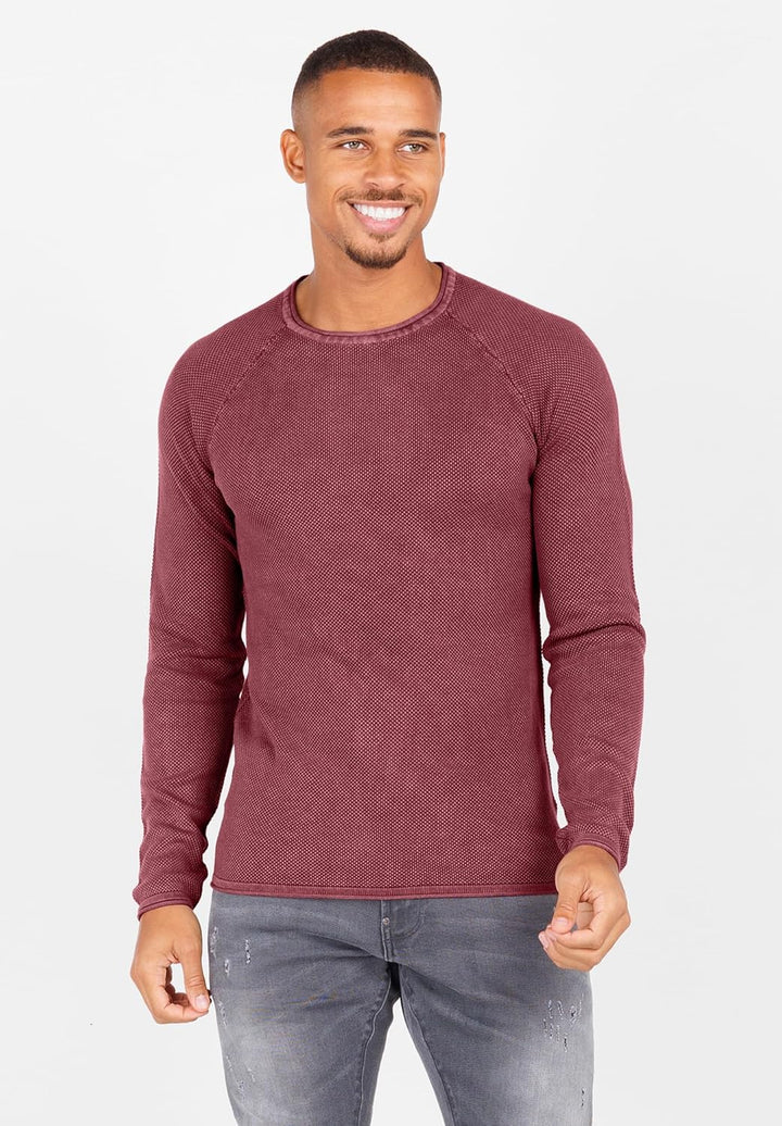 KEY LARGO Herren MST Thomas Pullover S Bordeaux Red (1303), S Bordeaux Red (1303)