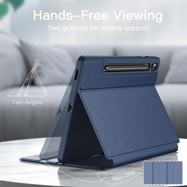 JETech Hülle für Samsung Galaxy Tab S10 FE Plus/S10 FE+ 13,1 Zoll mit S Pen Halter, Dünn Folio Ständ