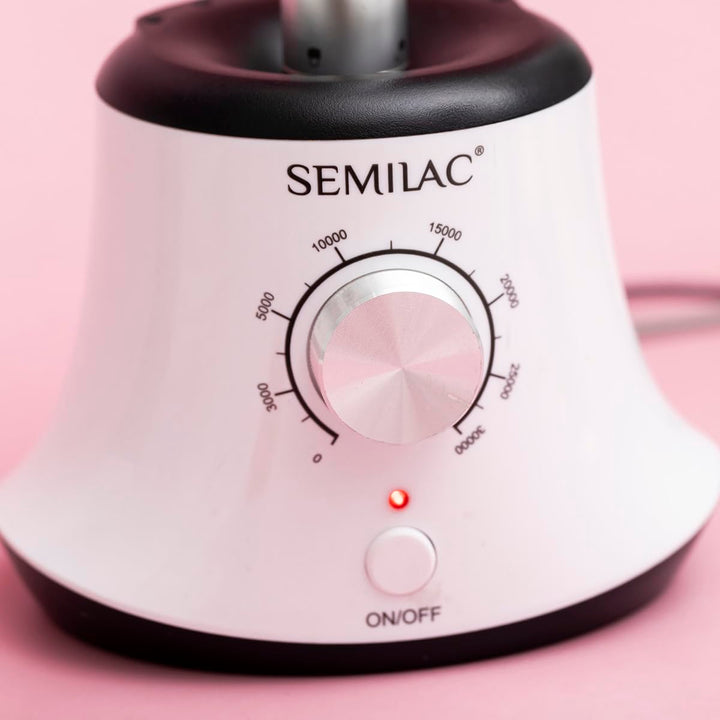 Semilac Nagelfräser 24W – Elektrischer Nagelbohrer für UV-, Gel- und Acryl-Lack, Handlich, Leise & V