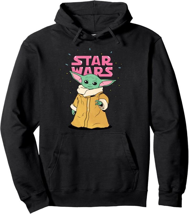 Star Wars The Mandalorian The Child Cute Force Cartoon Logo Pullover Hoodie