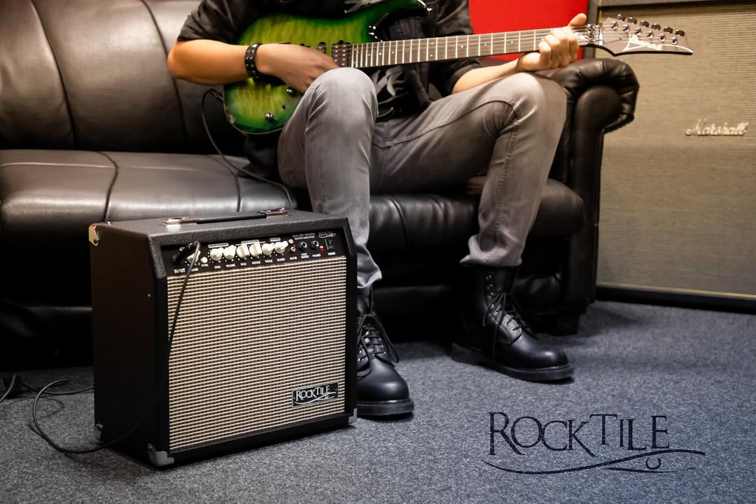 Rocktile GA-30 Mark Gitarrenverstärker (30 Watt Gitarrencombo, 2 Kanäle (Clean/Drive), 8" Speaker, m