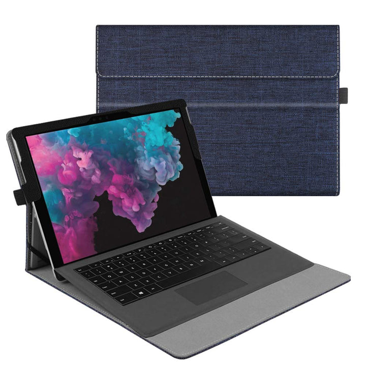 FINTIE Hülle für Microsoft Surface Pro 7+/ 7/6/ 5/4/ 3 Tablet 12.3 Zoll - Multi-Sichtwinkel Hochwert