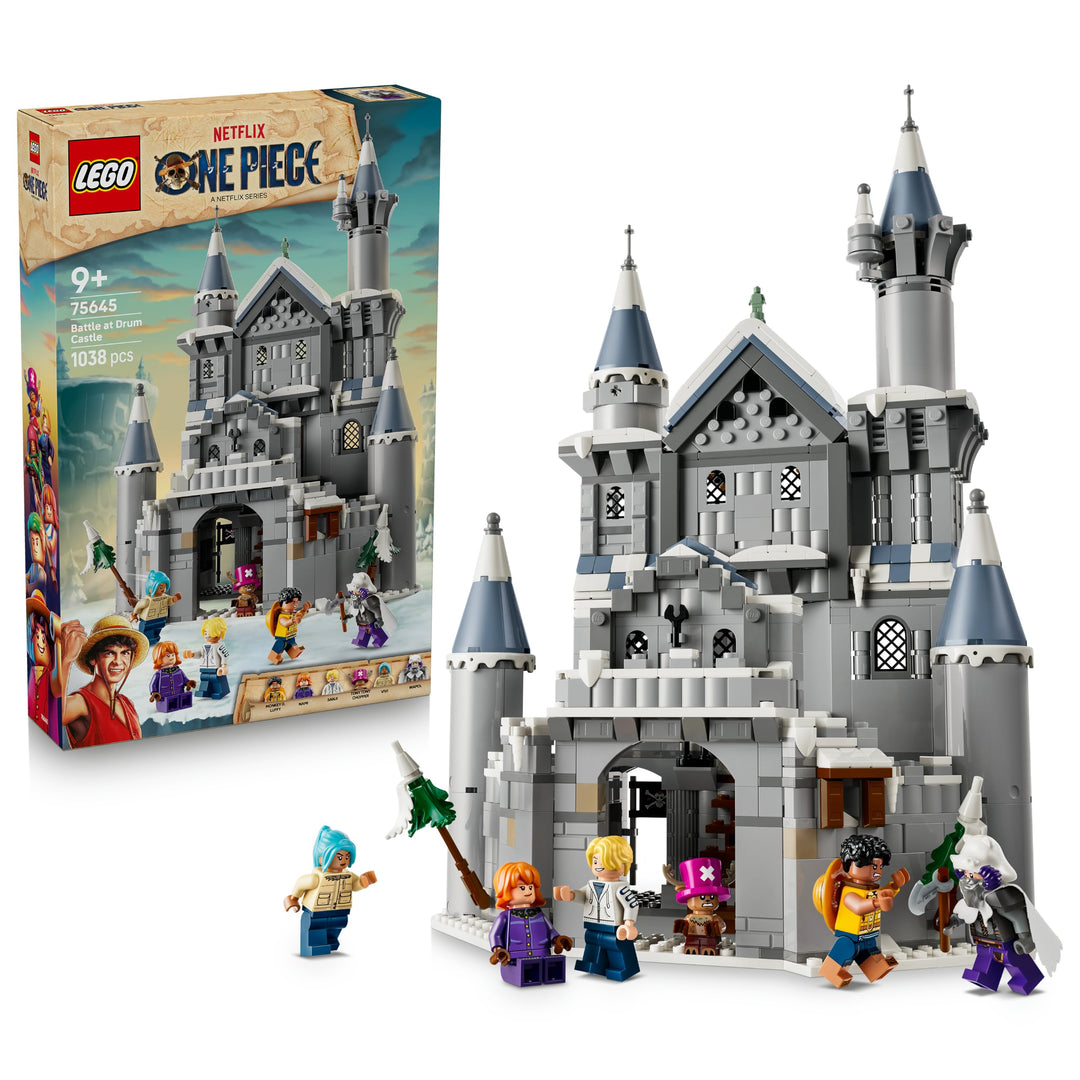 LEGO ONE PIECE Duell im Schloss Drumm - Modellbau mit 6 Minifiguren inkl. Luffy, Nami und Chopper -