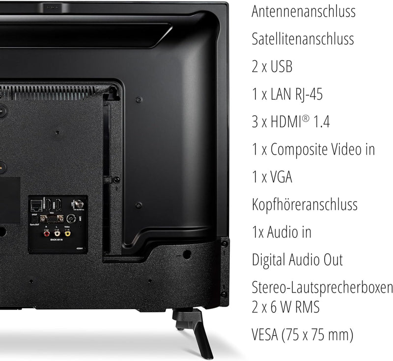 MEDION P13242 (MD 30042) 80 cm (32 Zoll) 1080p Full HD Fernseher (Android TV, Smart TV, HDR, Netflix