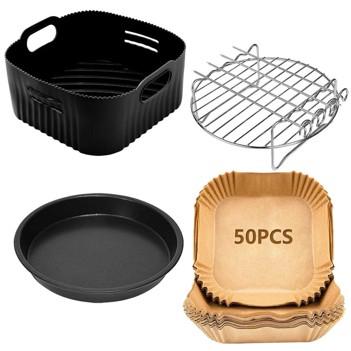 Heissluftfritteuse Zubehör 21CM- Airfryer Zubehör Kompatibel für Philips 2000 Serie 6,2l(NA230/00),