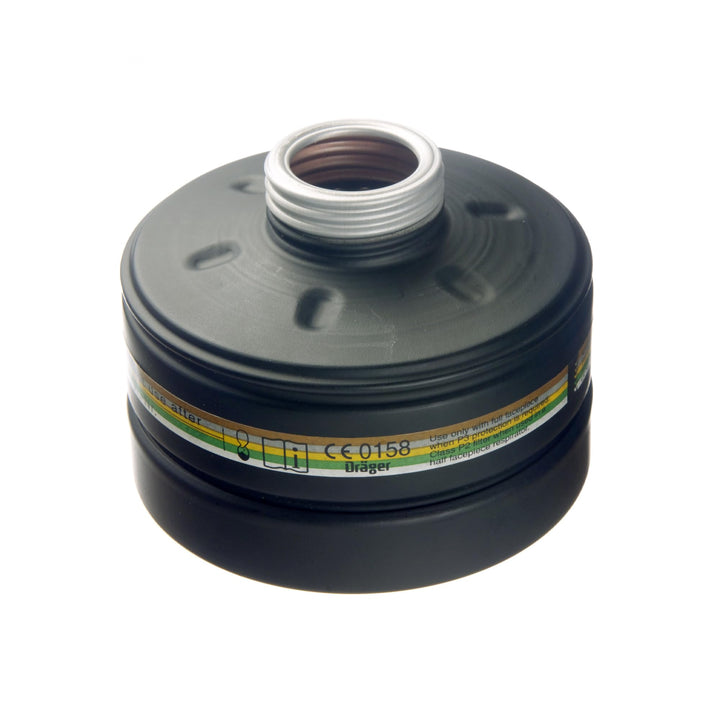 Dräger Rd40 Zivilschutz-Filter der Schutzklasse A2B2E2K2-P3 R D/NBC (Schwarz) für Gase, Dämpfe, Part