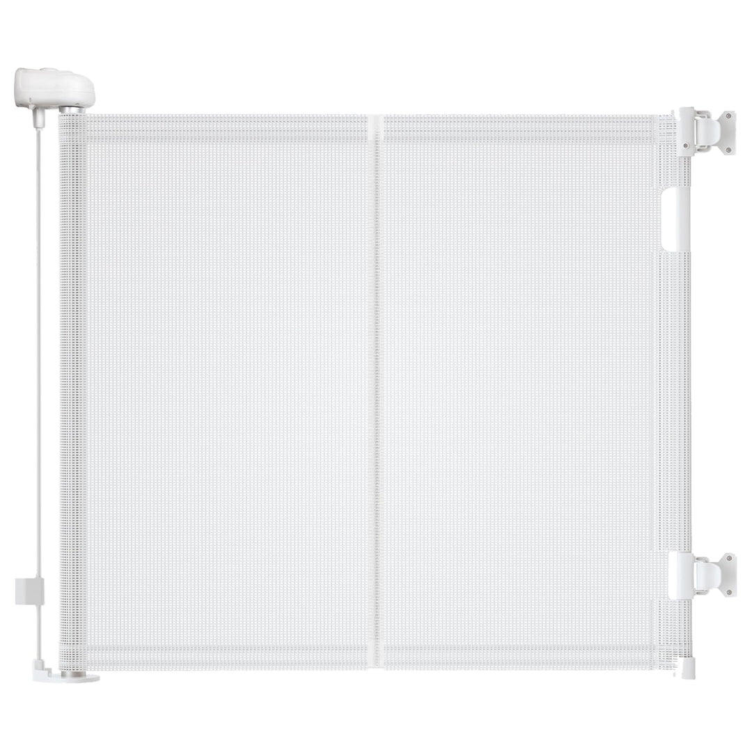 Treppenschutzgitter Ausziehbare für Babys,0-140 cm,83cm Hoch Baby Absperrgitter Treppenschutzrollo,E