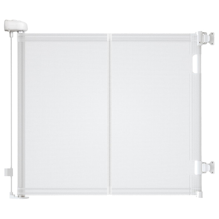 Treppenschutzgitter Ausziehbare für Babys,0-140 cm,83cm Hoch Baby Absperrgitter Treppenschutzrollo,E