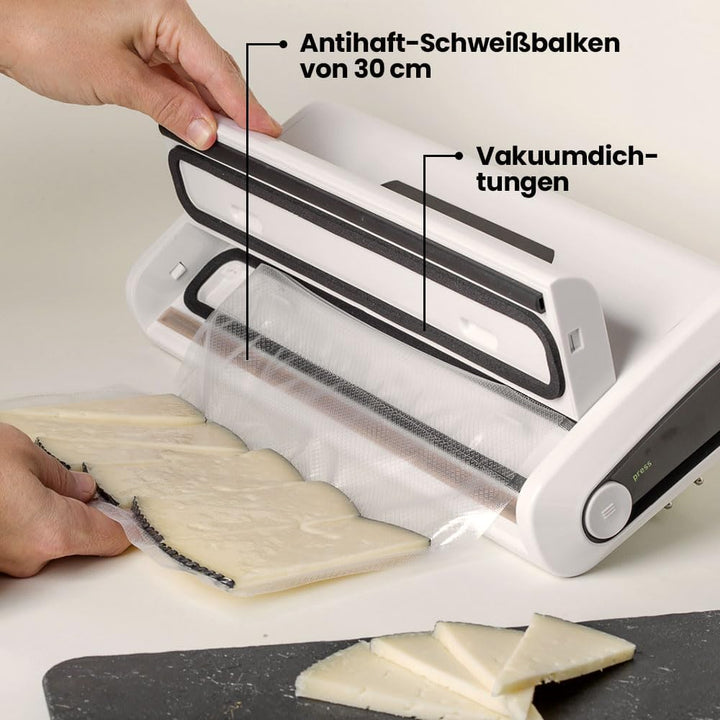 ELMA V Start Vakuumiergerät | Kompakte, automatische Vakuumverpackungsmaschine mit 30 cm Schweisslei