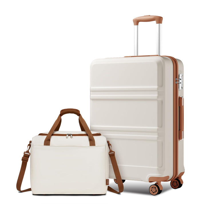 KONO Mittelgross Reisekoffer Rollkoffer Set Gepäcksets 2 Teilig, 65cm Mittelgross Trolley Koffer mit