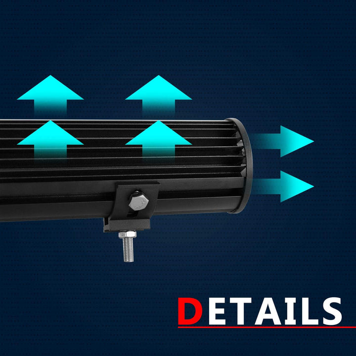 PICAA Led Arbeitsscheinwerfer 12 Zoll 31CM 180W Led Lichtbalken 12V 24V 6000K Led Zusatzscheinwerfer
