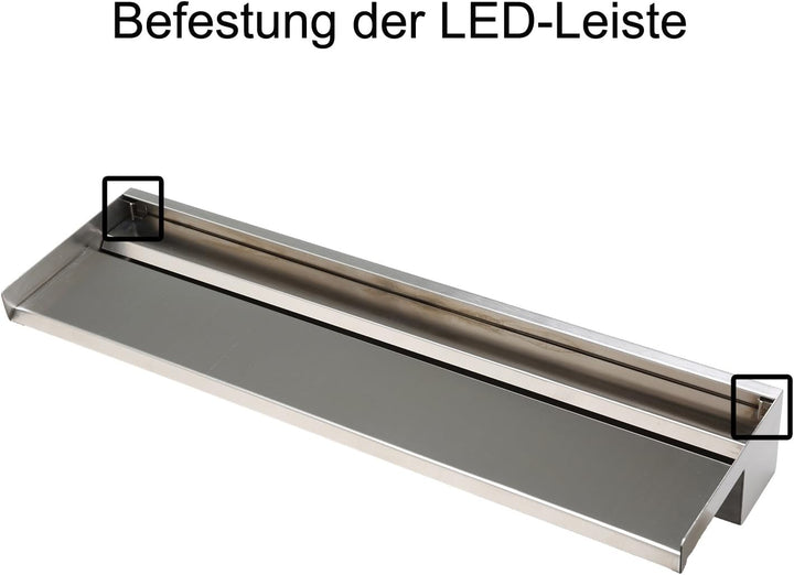 Köhko LED Beleuchtung für Wasserfall Akaka (Länge 45 cm) wasserdicht Leuchteinheit 45 CM Beleuchtung