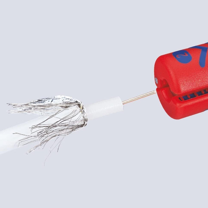 Knipex Abisolierwerkzeug für Koaxialkabel universal 100 mm 16 60 100 SB
