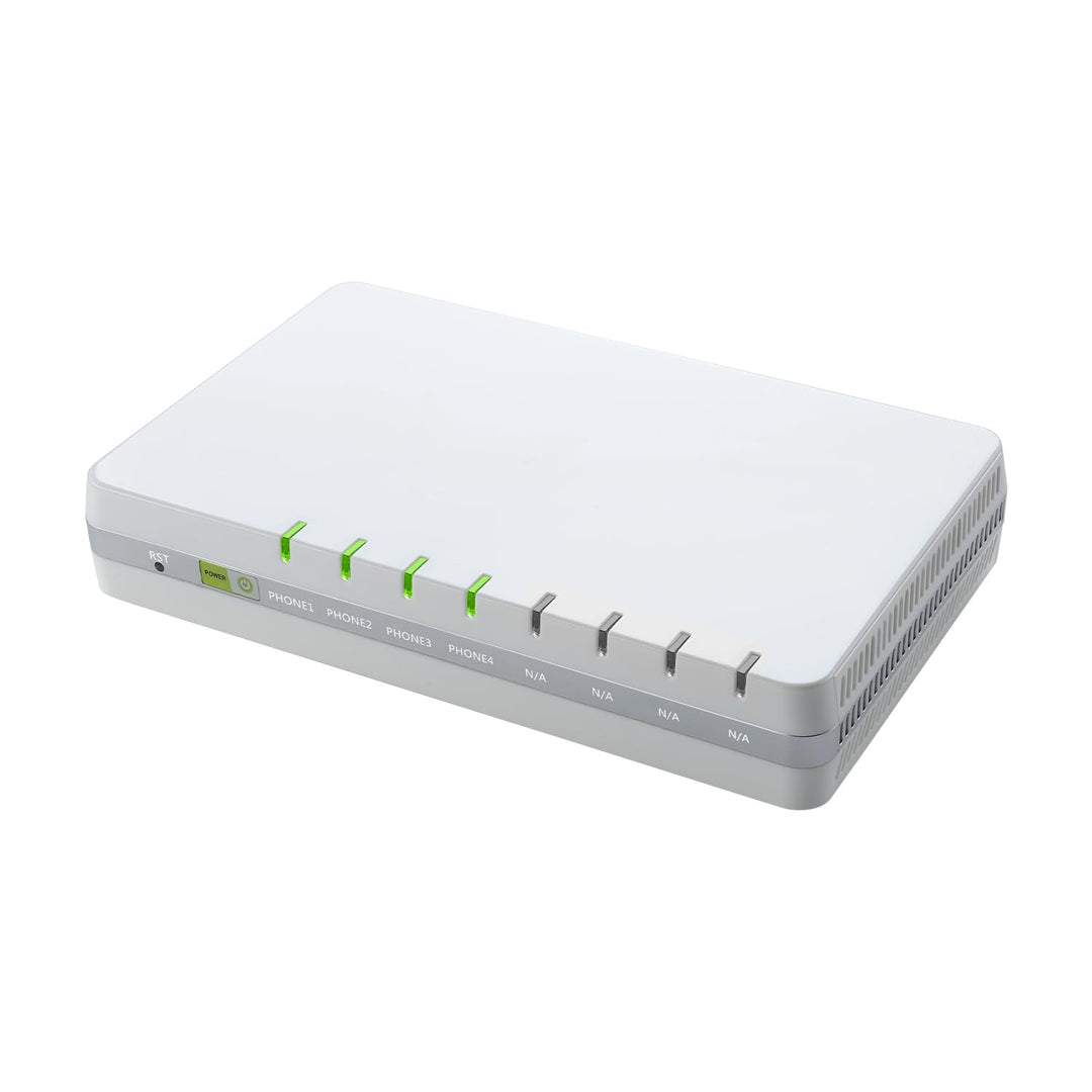 Auerswald 4-Port ATA (Analoger Terminal Adapter), 90089 Der VoIP-Analog-Adapter unterstützt Vier ana