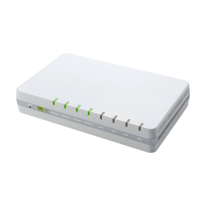 Auerswald 4-Port ATA (Analoger Terminal Adapter), 90089 Der VoIP-Analog-Adapter unterstützt Vier ana