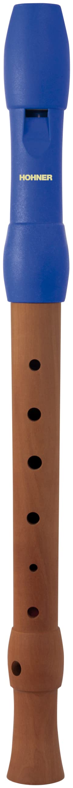 HOHNER Blockflöte, Alegra Line, blau, deutsch, zweiteilig