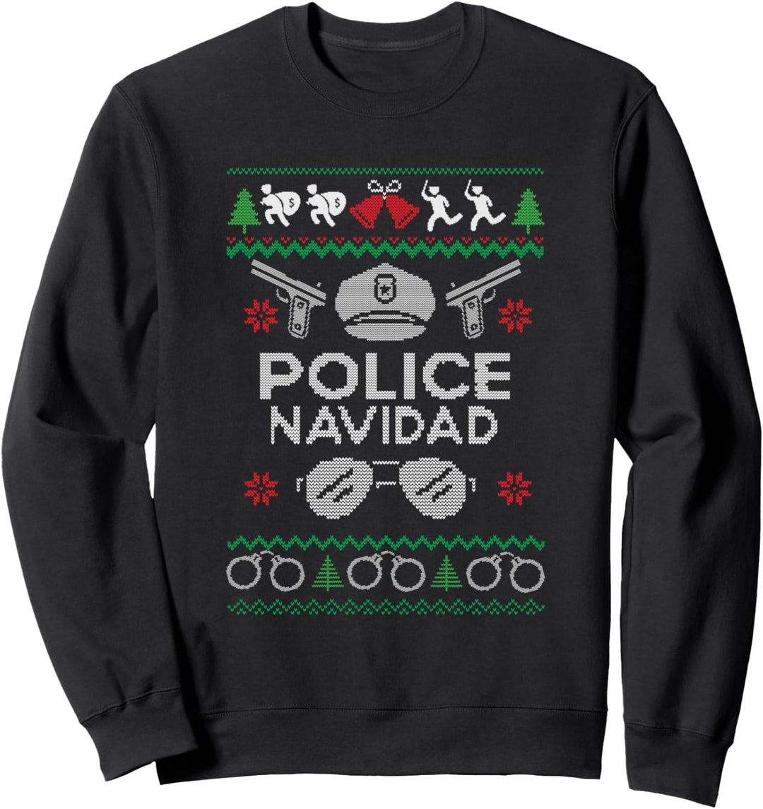 Polizei Navidad Lustig Ugly Christmas Sweatshirt