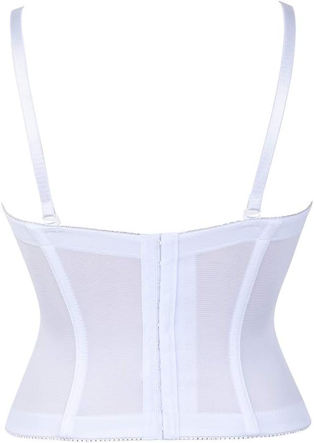 Grebrafan Damen Brautcorsage Korsett Unterwäsche Bustier 38-40 Weiãÿ, 38-40 Weiãÿ