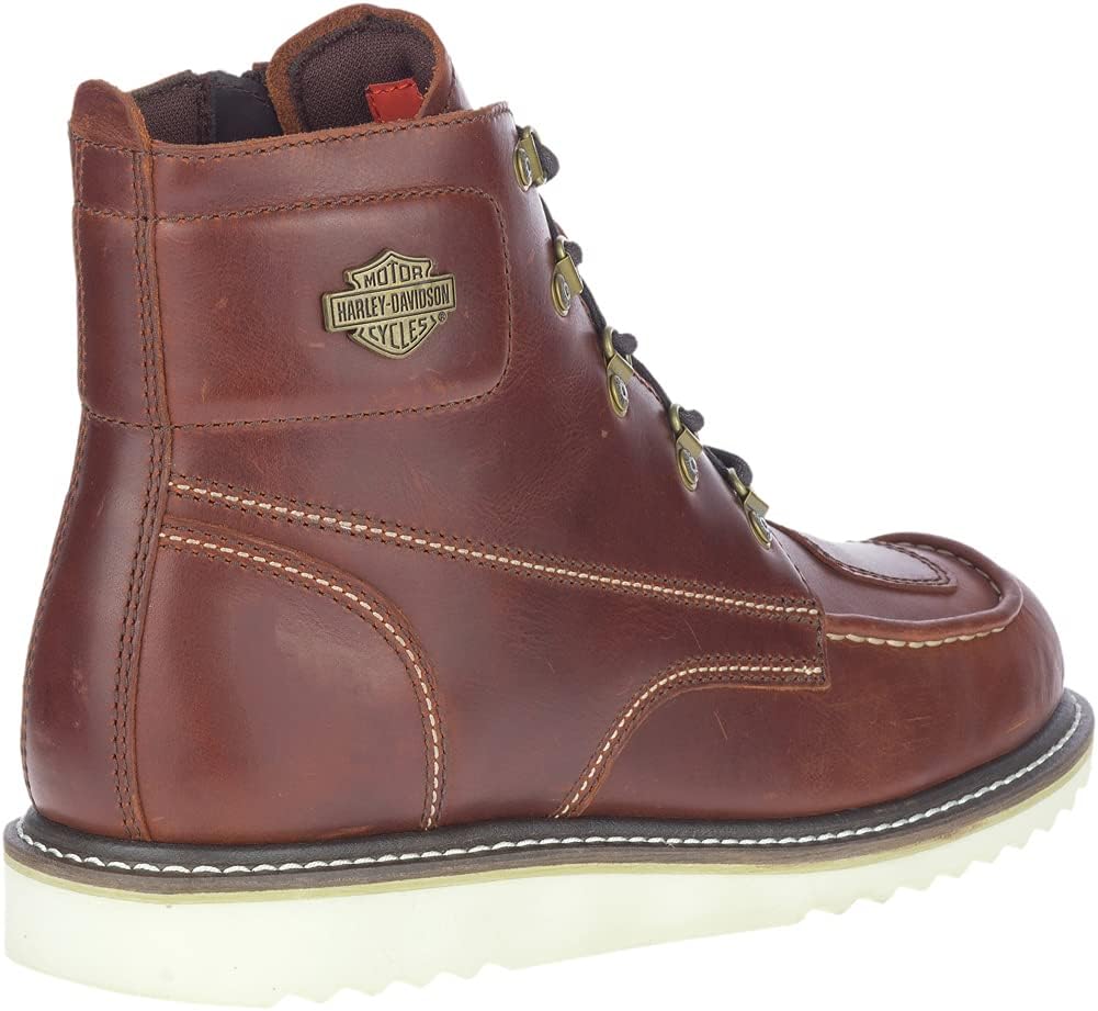 HARLEY-DAVIDSON Herren Hagerman Leather Motorcycle Wedge BootMotorradstiefel 40 EU Barley, 40 EU Bar