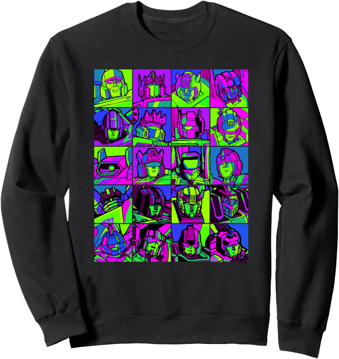 TRANSFORMERS Transformer Squares Neon Sweatshirt