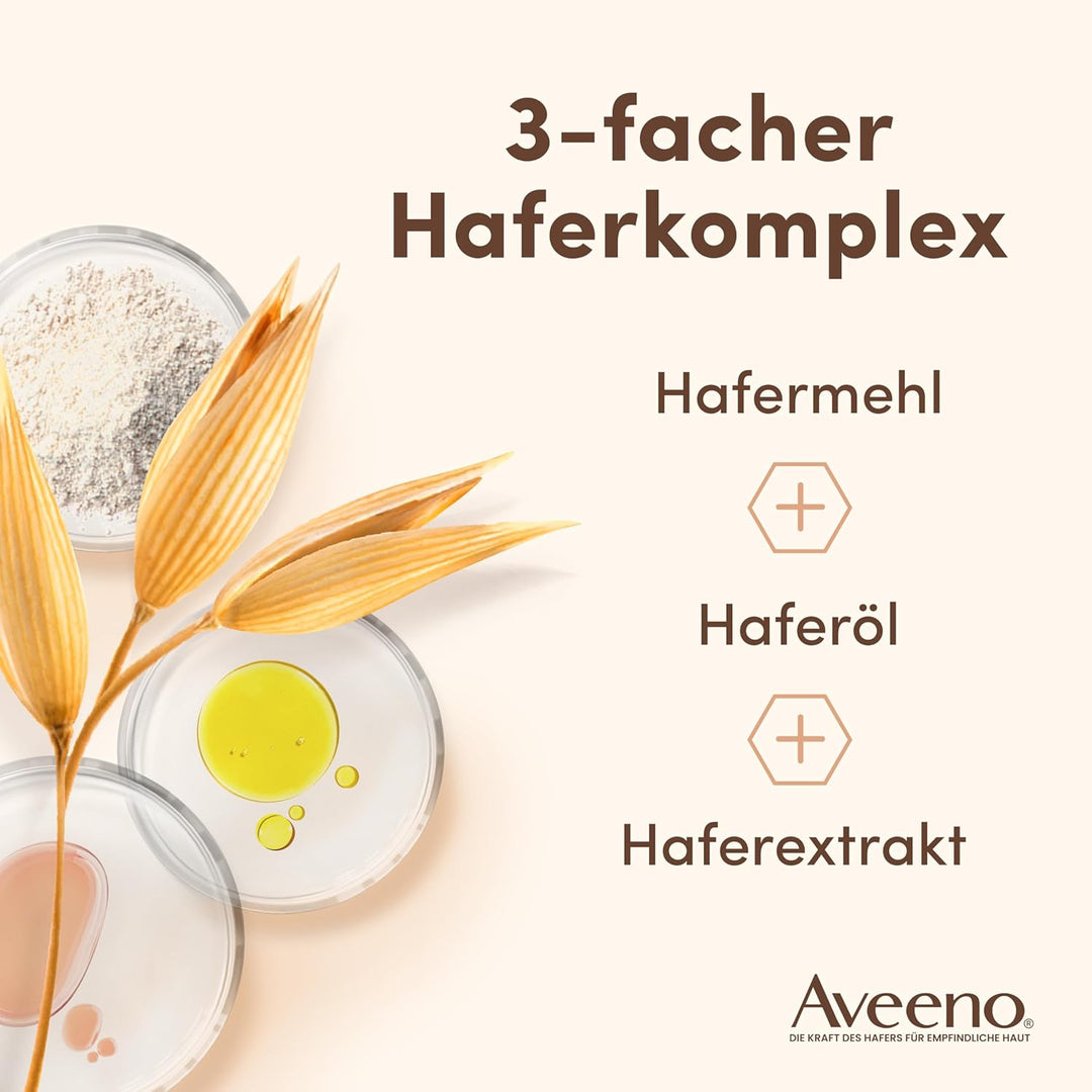 Aveeno Skin Relief veganes Duschgel seifenfreie Pflegedusche mit beruhigendem 3-fachem Haferkomplex