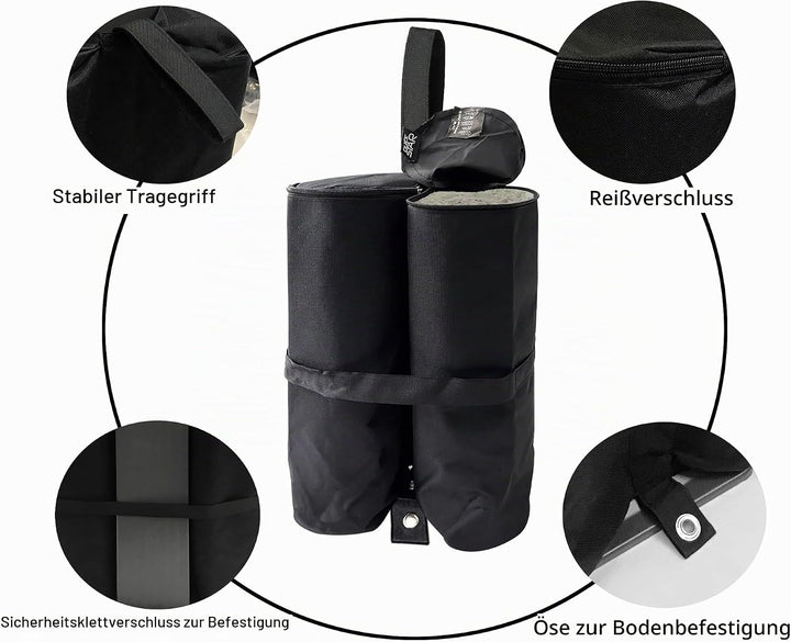 QUICK STAR Pavillon Fuss Gewichte 4er Set Sandtaschen