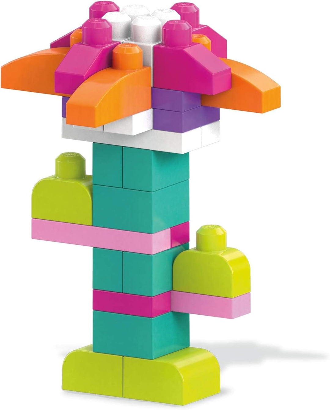 MEGA BLOKS Grosser Bausteinebeutel - 80 robuste Bausteine mit wiederverwendbarem Aufbewahrungsbeutel