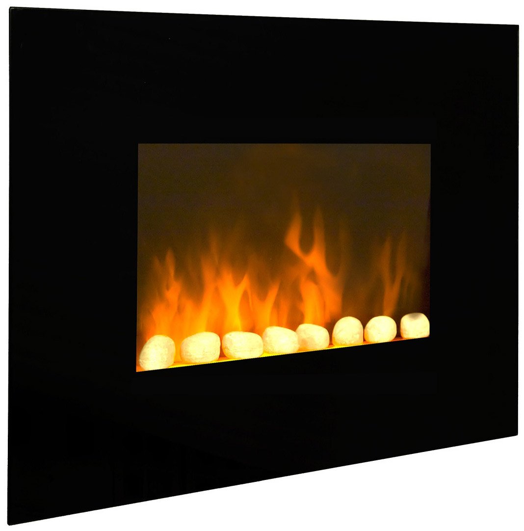 Chemin'Arte 039 Elektrischer Kamin, Stahl, Schwarz