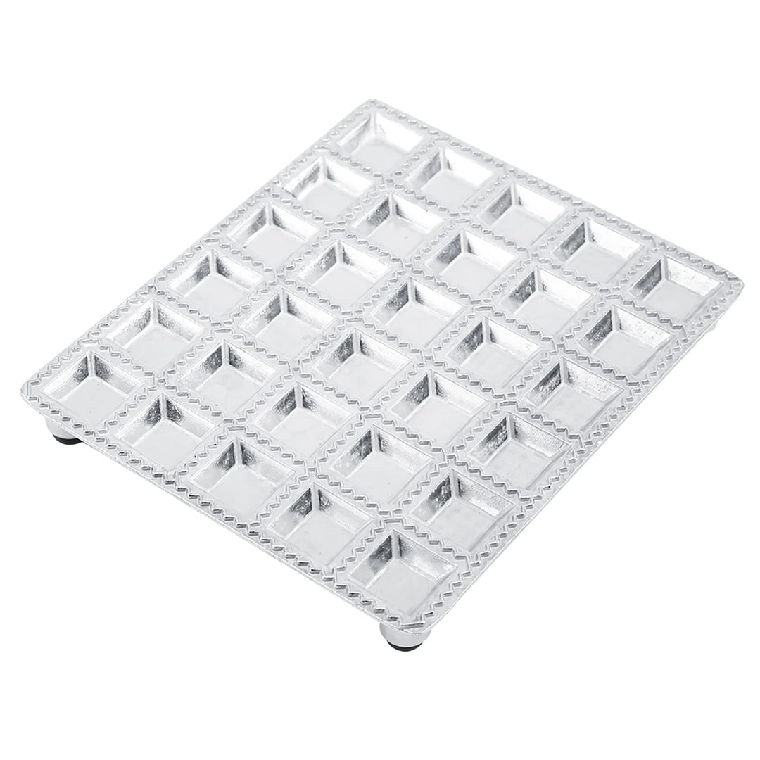 30 Löcher Knödelform, Edelstahlknödelhersteller Ravioli-Hersteller Pelmeni-Hersteller Knödelform, mü