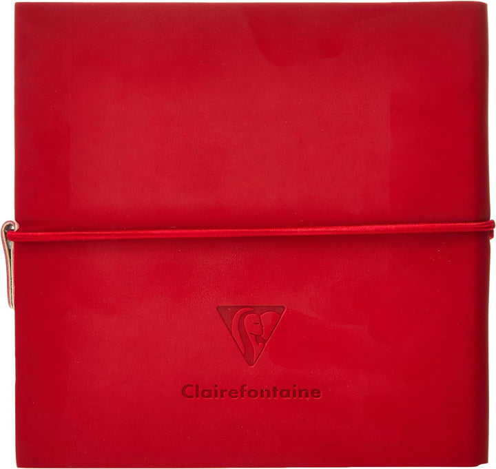 Clairefontaine 975430C - Skizzenbuch mit Fadenbindung, 64 Blatt Zeichenpapier PaintOn weiss, 14x14 c