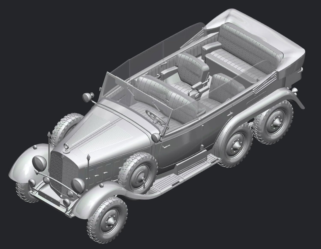 ICM 24011 Modellbau, schwarz, Mittel