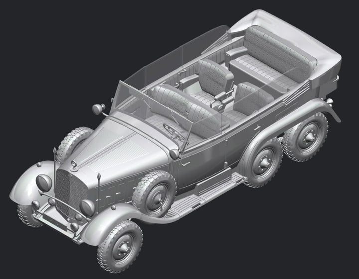 ICM 24011 Modellbau, schwarz, Mittel