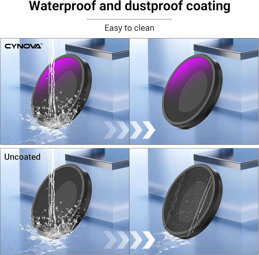 CYNOVA Osmo Nano ND Filter,3er Pack ND8, ND16, ND32,Osmo Nano Filterset Kompatibel mit DJI Osmo Nano